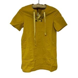 CAARA Cotton Lagenlook Lace Up Tunic